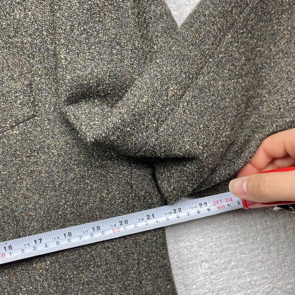 Jack Victor Lanzawood Sport Coat Blazer 42R Men’s Wool Tweed Dark Green Jacket - Picture 7 of 16